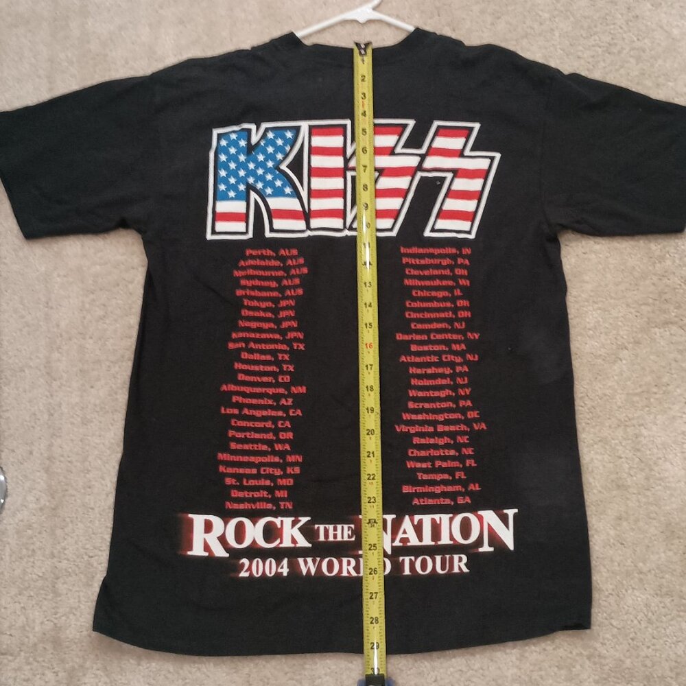 KISS "Rock The Nation 2004 World Tour" T Shirt Great Condition, Size L - Picture 4 of 5